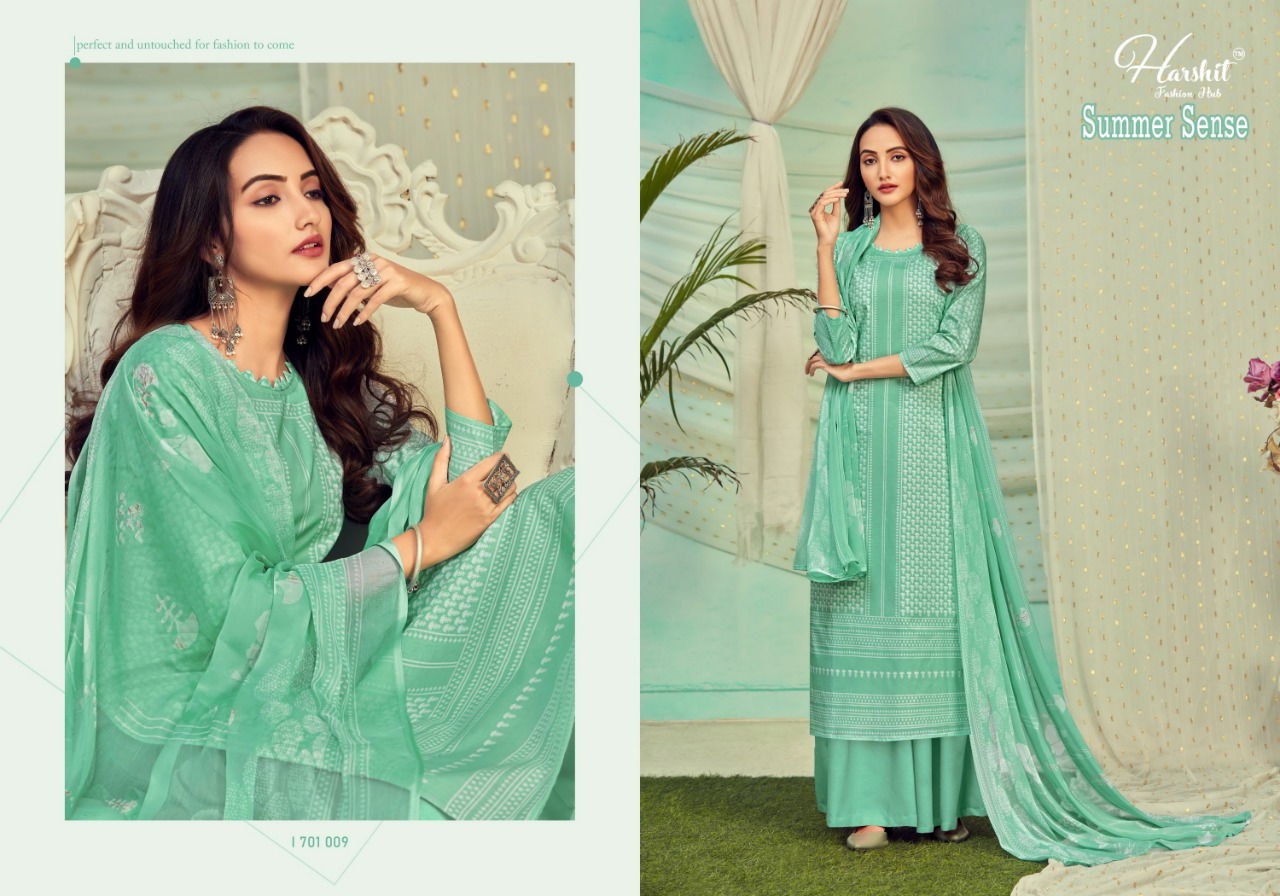 Harshit Summer Sense Latest Cotton Chiffon Print Kurtis Collection